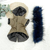 Big Mane Hooded Warm Winter Jacket - 7: FancyPetTags.com