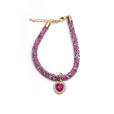 Crystal Heart Gem Rhinestone Decorative Collar - 4: FancyPetTags.com