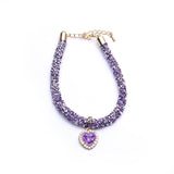 Crystal Heart Gem Rhinestone Decorative Collar - 6: FancyPetTags.com