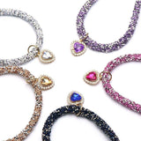 Crystal Heart Gem Rhinestone Decorative Collar - 11: FancyPetTags.com