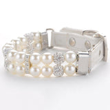 Decorative Pearl Collar - FancyPetTags.com