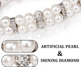 Decorative Pearl Collar - FancyPetTags.com