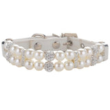 Decorative Pearl Collar - FancyPetTags.com