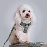 Didog Plaid Series Front Clip No Pull Harness Leash Combo - 2: FancyPetTags.com