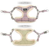 Didog Plaid Series Front Clip No Pull Harness Leash Combo - 10: FancyPetTags.com