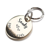 Elegance Pet ID Brass Tag - FancyPetTags.com