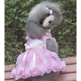 Exquisite Princess Floral Pet Dress - 5: FancyPetTags.com