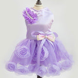 Exquisite Princess Floral Pet Dress - 13: FancyPetTags.com