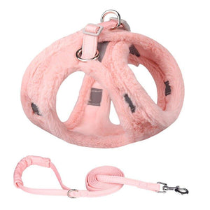 Fluffy Back Clip No Pull Harness & Leash Combo - 1: FancyPetTags.com