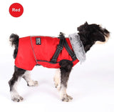 Furry Thick Fleece Winter Dog Jacket with Removable Back Clip Harness - 4: FancyPetTags.com