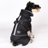 Furry Thick Fleece Winter Dog Jacket with Removable Back Clip Harness - 2: FancyPetTags.com