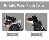 Furry Thick Fleece Winter Dog Jacket with Removable Back Clip Harness - 9: FancyPetTags.com