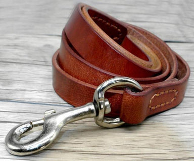 Genuine Leather Dog Leash | FancyPetTags.com