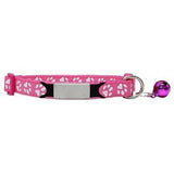 Nametag Rainbow Paw Collar with Bell FancyPetTags
