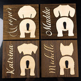 Personalized "Dog Butt" Leash Holder - 6: FancyPetTags.com