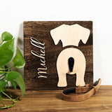 Personalized "Dog Butt" Leash Holder - 10: FancyPetTags.com