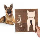 Personalized "Dog Butt" Leash Holder - 8: FancyPetTags.com