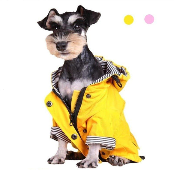 Premium Hooded Dog Raincoat - 1: FancyPetTags.com