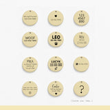 Shiny Simple Design Tag (Double Sided) - FancyPetTags.com