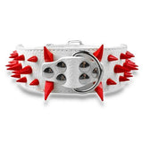 Spiked Leatherette Anti-Bite Collar - 21: FancyPetTags.com
