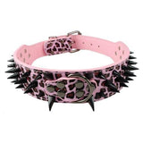 Spiked Leatherette Anti-Bite Collar - 17: FancyPetTags.com