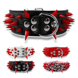 Spiked Leatherette Anti-Bite Collar - 3: FancyPetTags.com