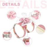 Tinkerbell Small Pet Back Clip Harness & Leash Combo - 6: FancyPetTags.com