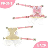 Tinkerbell Small Pet Back Clip Harness & Leash Combo - 7: FancyPetTags.com