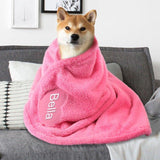 Ultra Soft Personalized Double Sided Fleece Pet Blanket - 5: FancyPetTags.com
