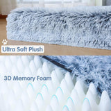 Ultra Soft Plush Deluxe 3D Memory Foam Large Dog Bed - www.FancyPetTags.com